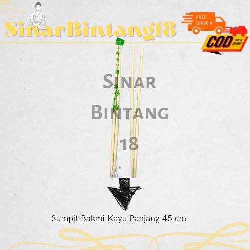 Sumpit Kayu Bakmi Panjang 45 cm