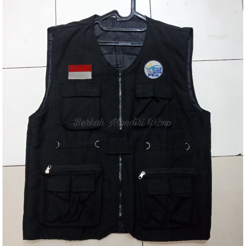 Rompi bordir logo-Rompi PKH bordir