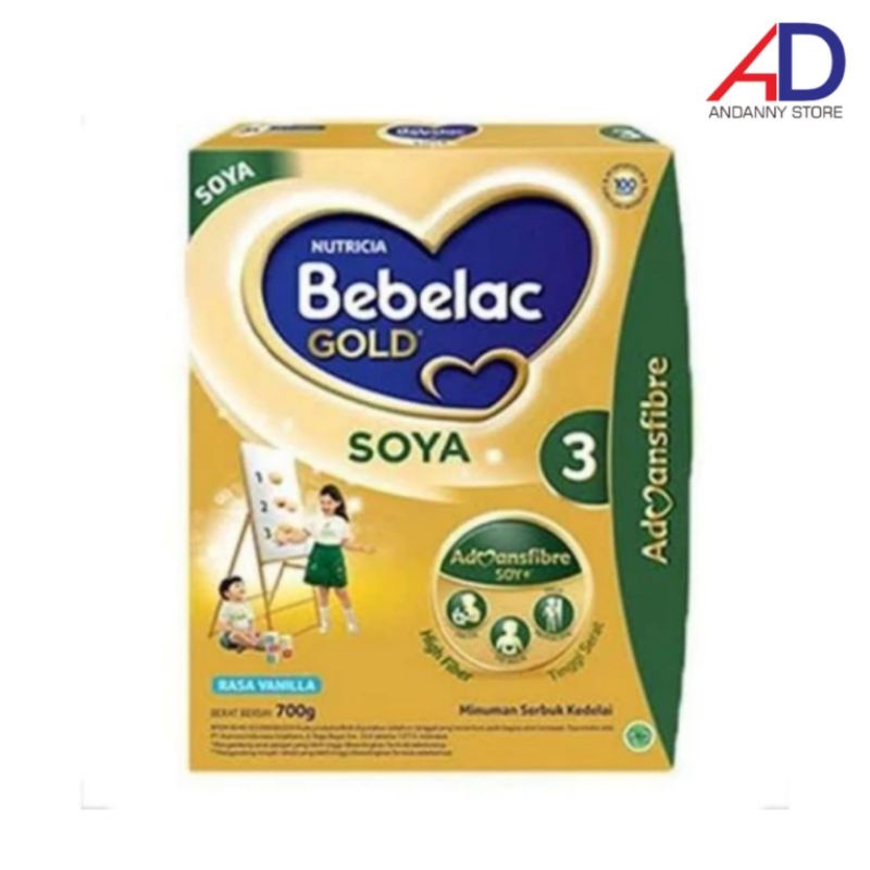 BEBELAC SOYA 3 700GR (1-3 TAHUN) RASA VANILA / SUSU FORMULA BAYI