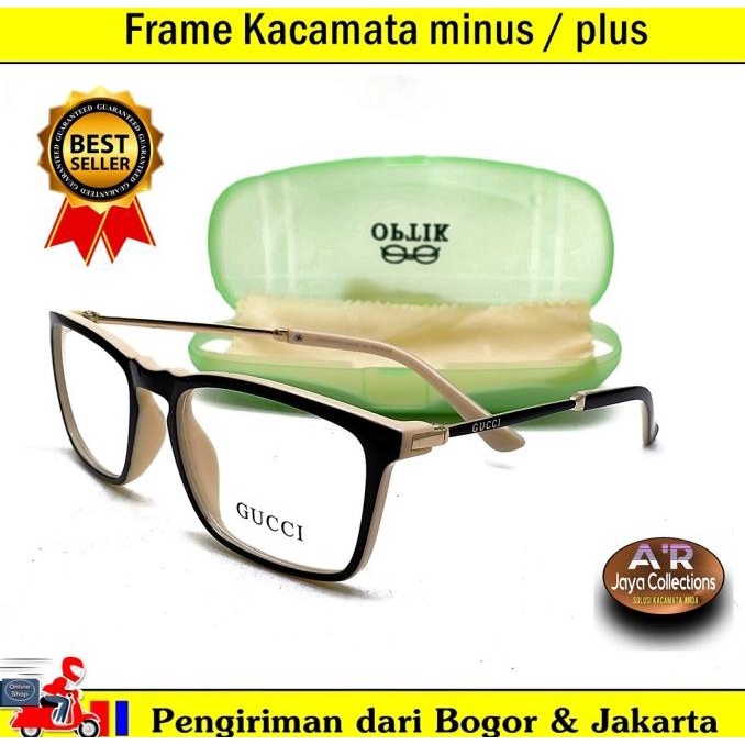 Frame Kacamata Optik Minus / Plus GUCCI Trendy ( NEW )