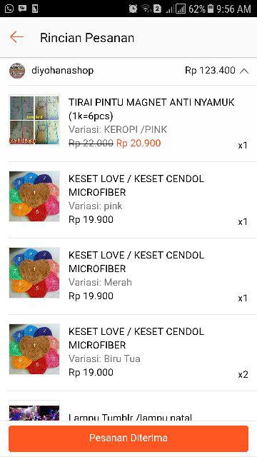 Tirai Magnet Anti Nyamuk Motif Campur