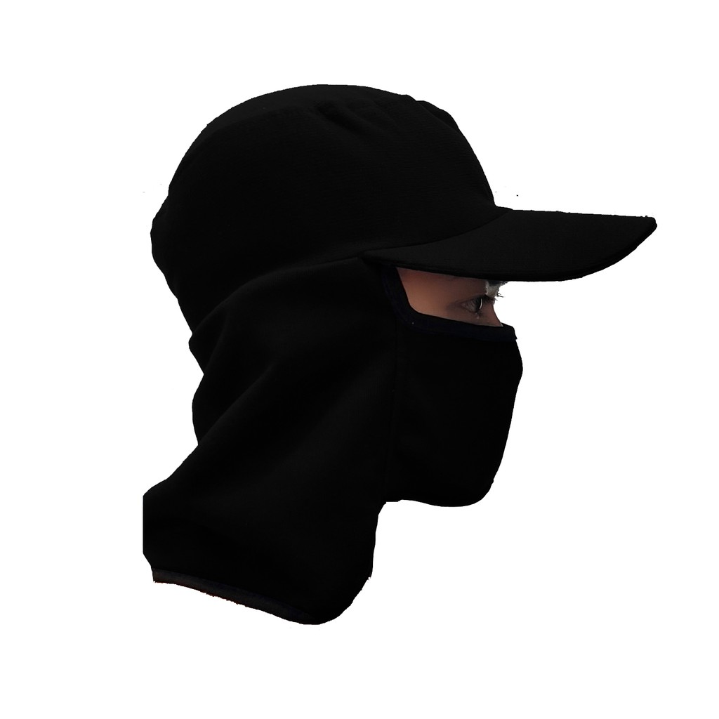 COD Topi Jepang / Topi Masker Jepang / Topi Mancing / Topi Kerja Proyek / Topi Gunung-HITAM