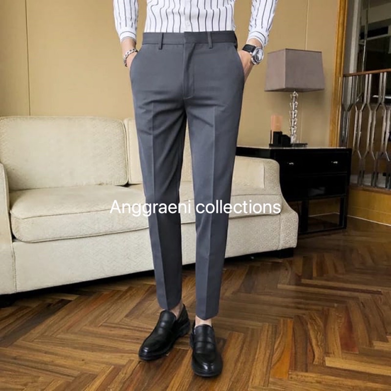 Promo Diskon Celana Ankle Pants Celana Casual Celana Formal Celana Bahan Kerja Kantor Celana Panjang Pria Chino Chinos Fashion Pria