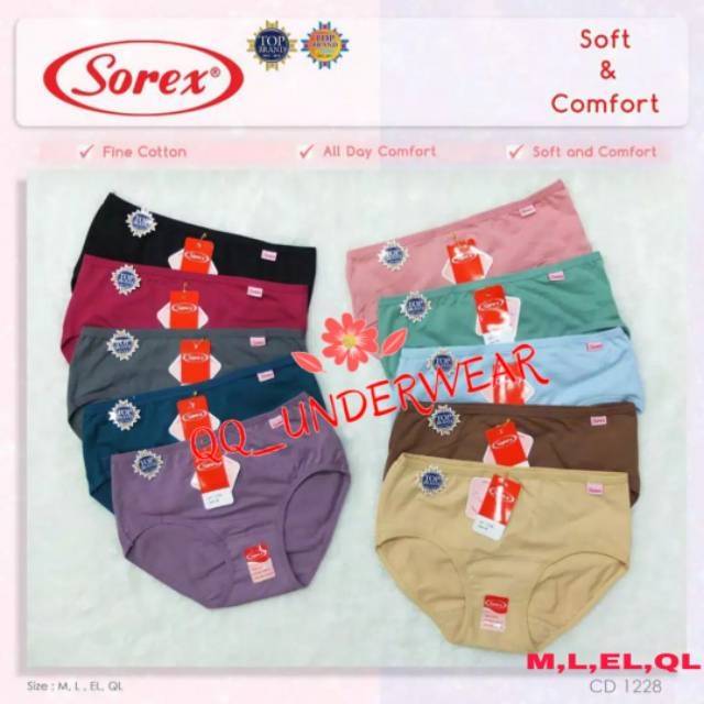 Sorex Celana Dalam Wanita/CD Sorex 1228 Model Maxi/Cd Sorex 1228