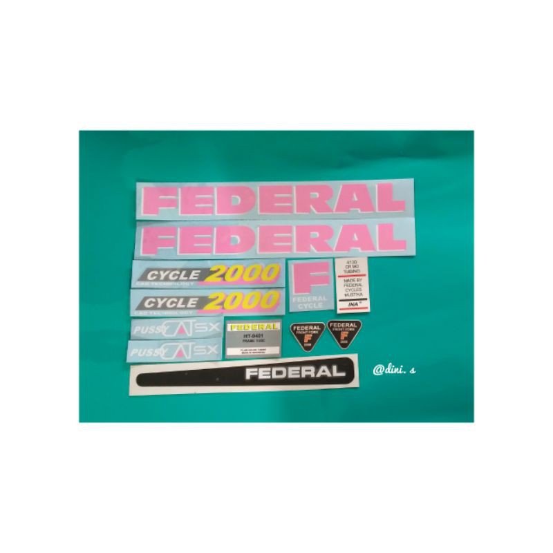 

Cutting Stiker Sepeda Federal Pussy cat Sx