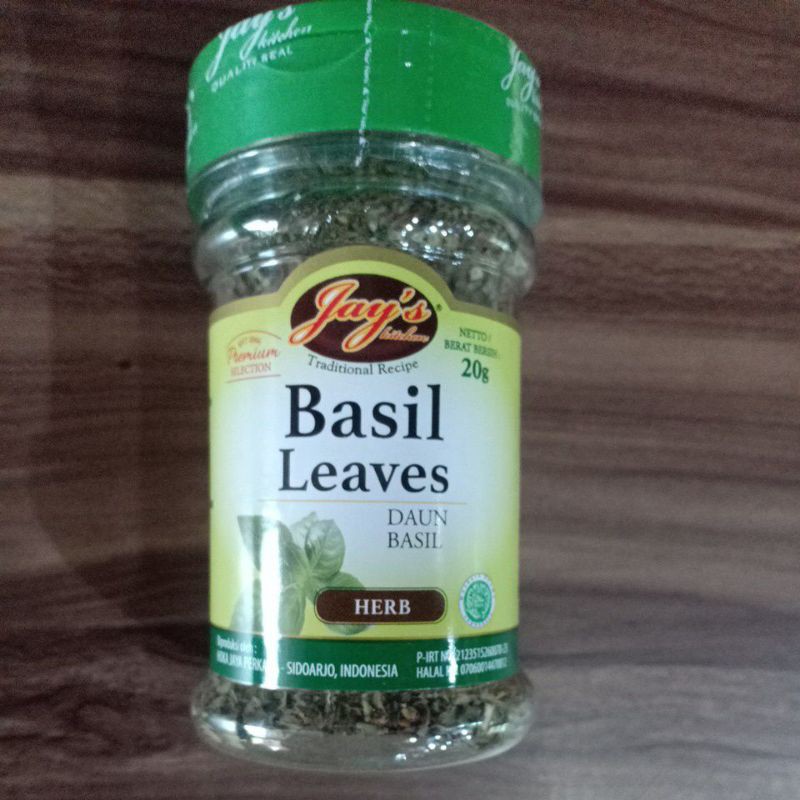 

Jays Kitchen Basil Leaves 20gr