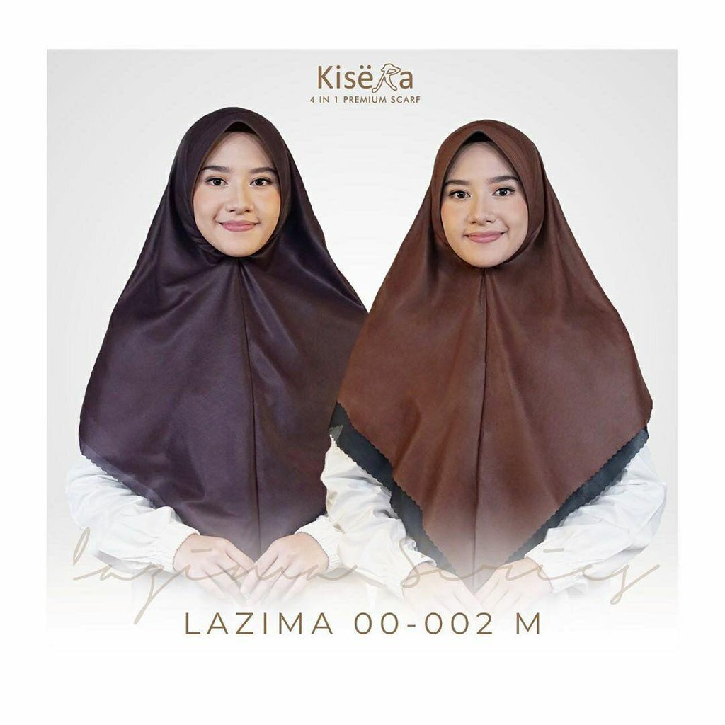 HIJAB SEGI EMPAT / SCARF / KERUDUNG BERGO DOUBLE SIDE PRINTING BAHAN  PREMIUM VOAL DOFF LAZIMA 02 M