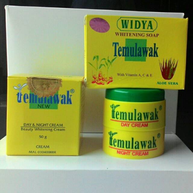 TEMULAWAK CREAM SET (CREAM TEMULAWAK SIANG MALAM + SABUN TEMULAWAK WIDYA)