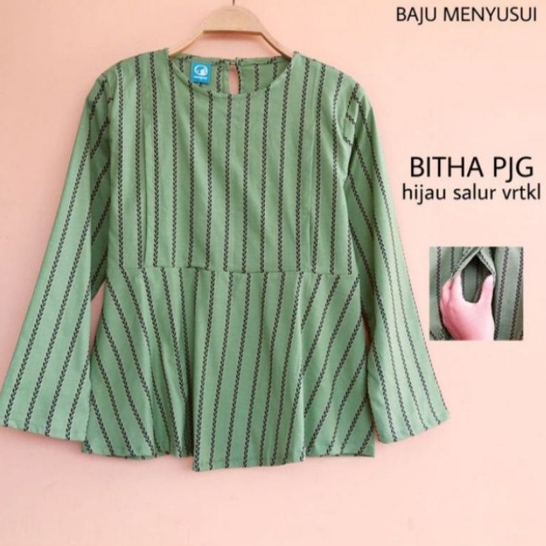 MAMIGAYA Nursing Wear BITHA Panjang Blouse Menyusui