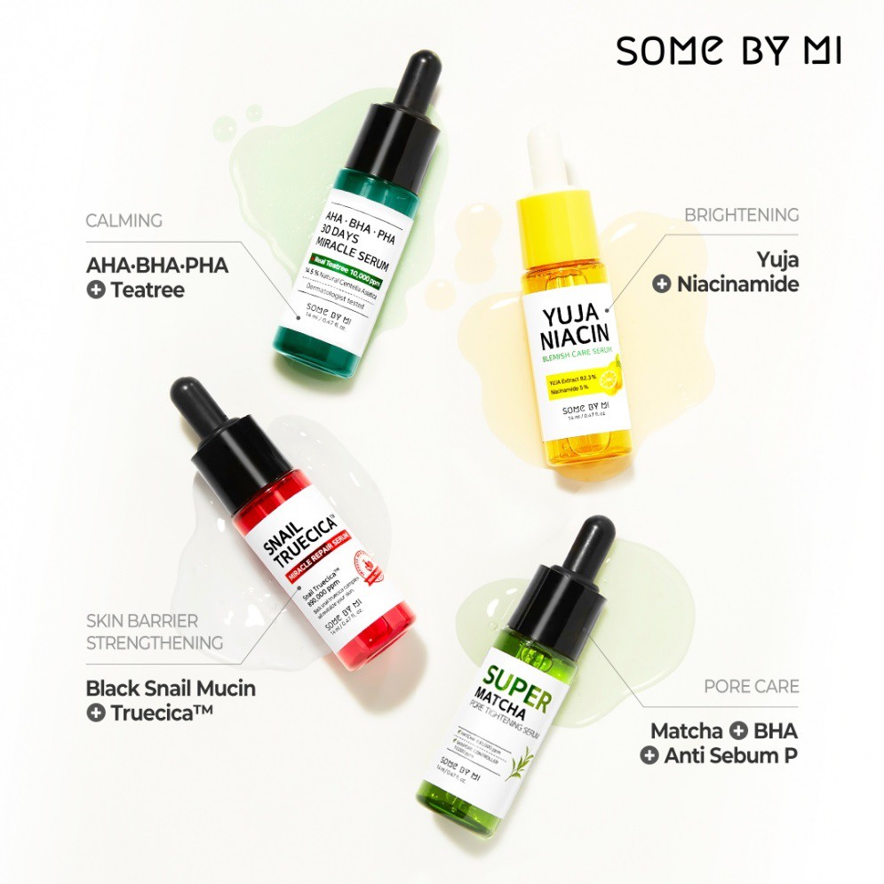 [BPOM] SOMEBYMI Total Care Serum Trial Kit 4 Items (AHA BHA | SNAIL | MATCHA | YUJA SERUM)