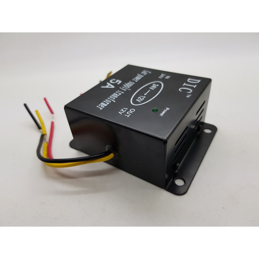 DIC 1205 DC 24V to 12V 5A Car Power Supply Converter Penurun tegangan