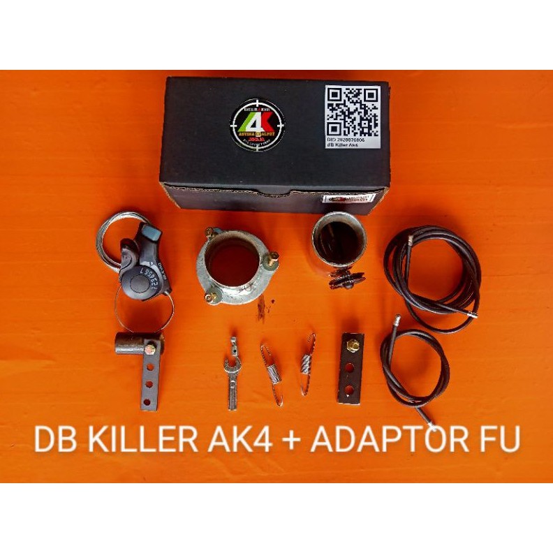 DB Killer 4 Suara ORIGINAL AK4 (Peredam Suara Knalpot Motor) Inlet 50 Universal