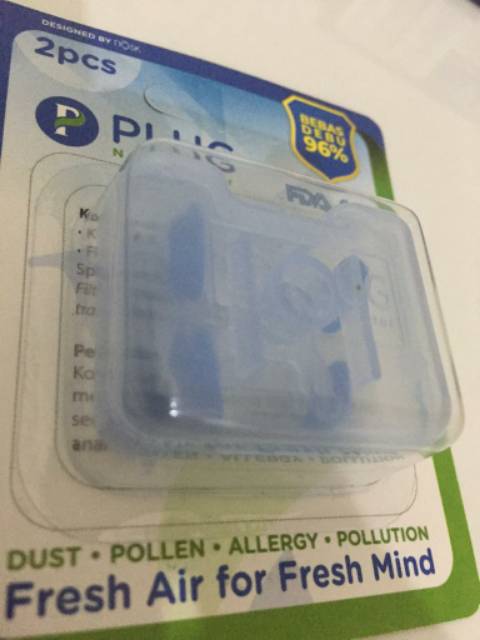 Plug Nasal Filter isi 2 pc (Penyaring hidung)