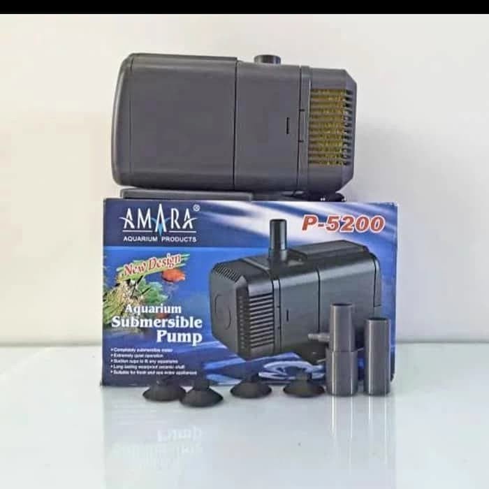 pompa celup mesin power head aquarium kolam dan hidroponik amara p5200 AR099