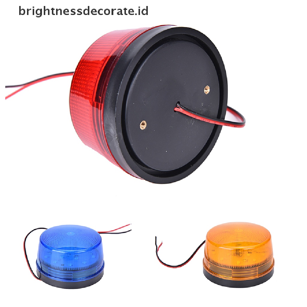 Lampu Alarm Strobo Led 12v Warna Oranye Merah Biru Untuk Keamanan