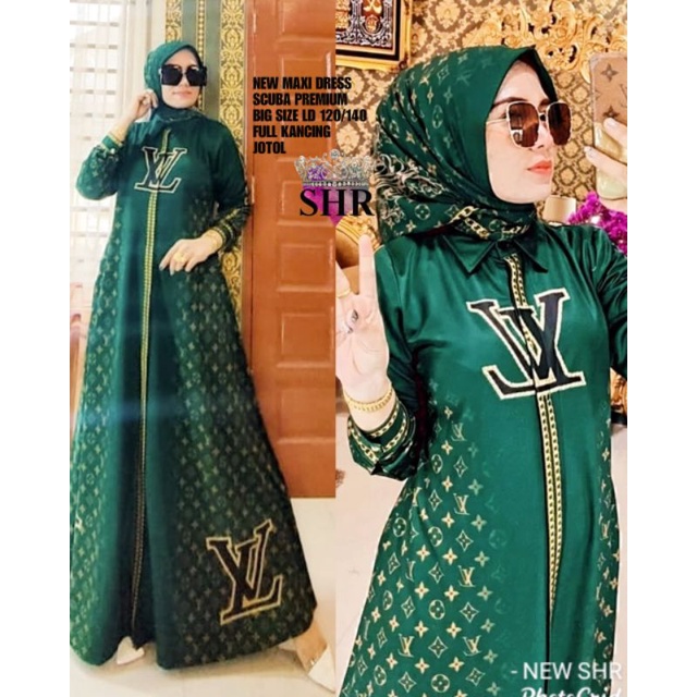 READY!! NEW!! MAXI DRESS PLISKET BAHAN CREPE HQ LD 106-108 PB 138 ORI SHR%-JOTOL JUMBO