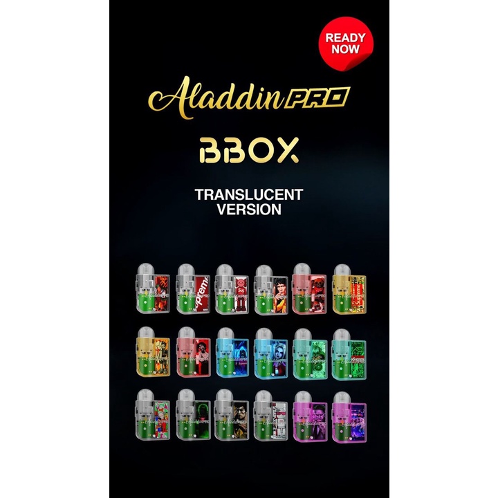 Authentic Aladdin BBOX Translucent Edition Pod Kit 700Mah