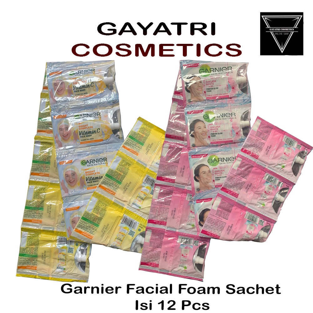 Garnier Facial Foam Sachet 9ml 12pcs