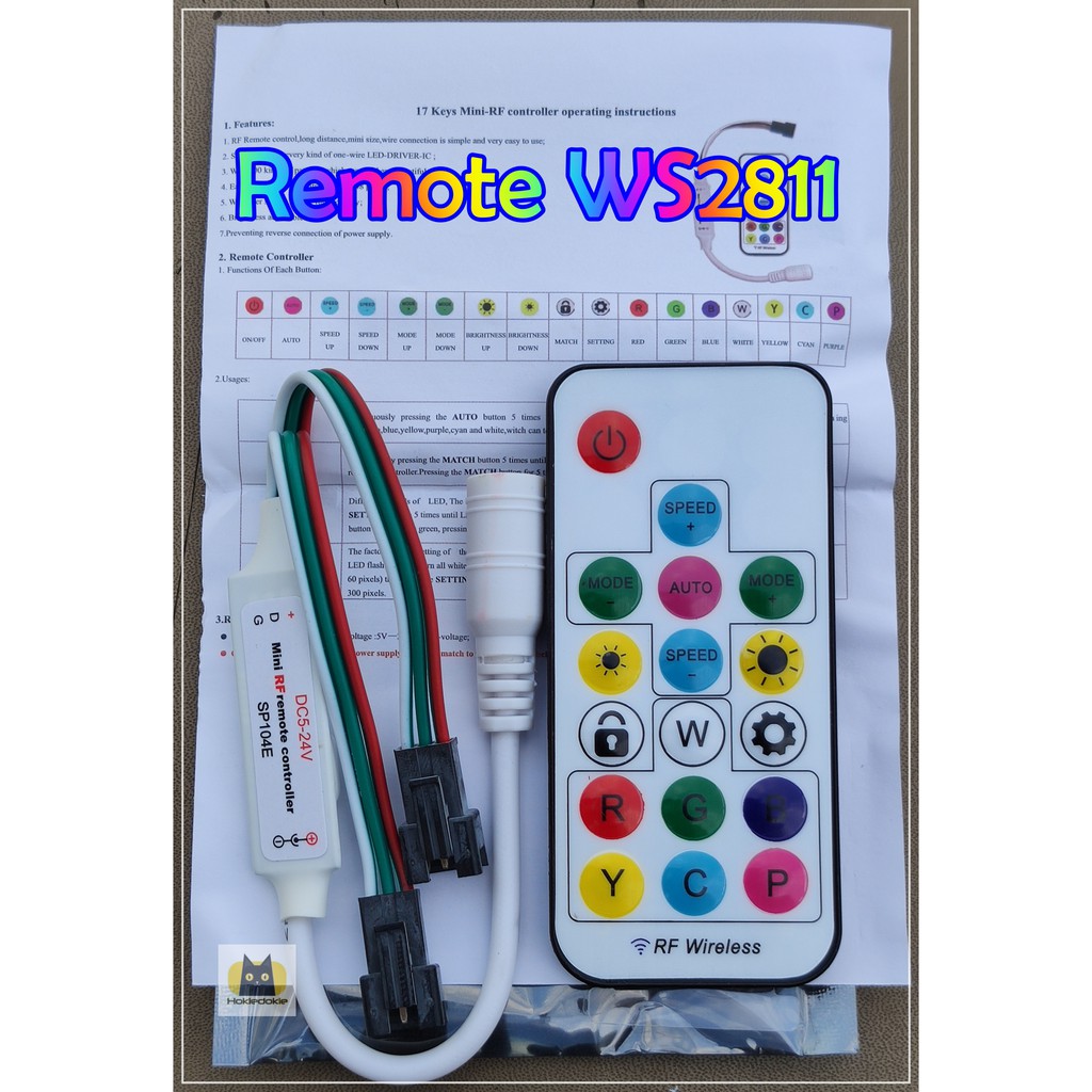 Controller Remote RGB WS2811 cabang 1 dan 2