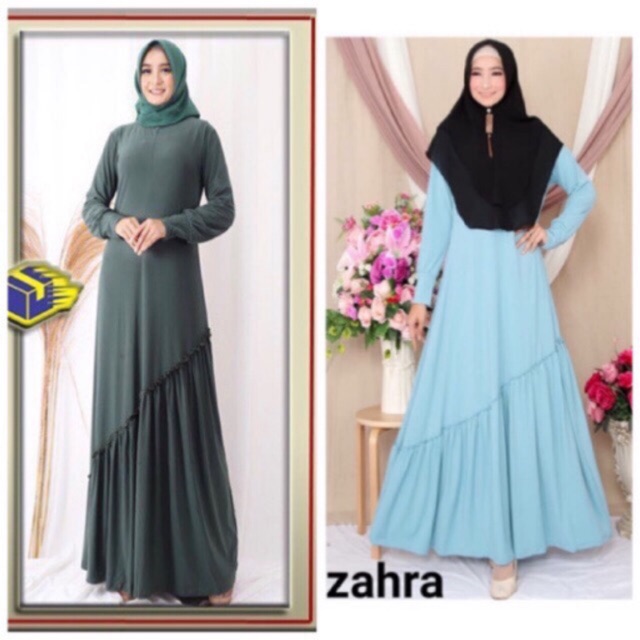 MILEA Maxy - Gamis Jersey Rempel Miring / Susun Miring Busui+saku / R.13 - 093-5003