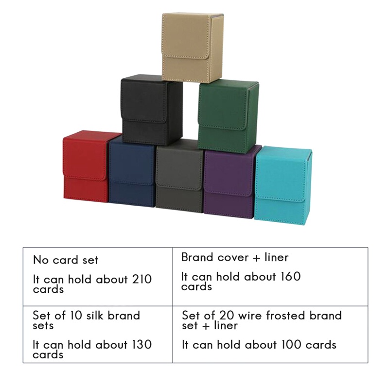 Card Case Deck Box Sleeved Cards Deck Game Box for Yugioh MTG Binders: 100+, Sky Blue