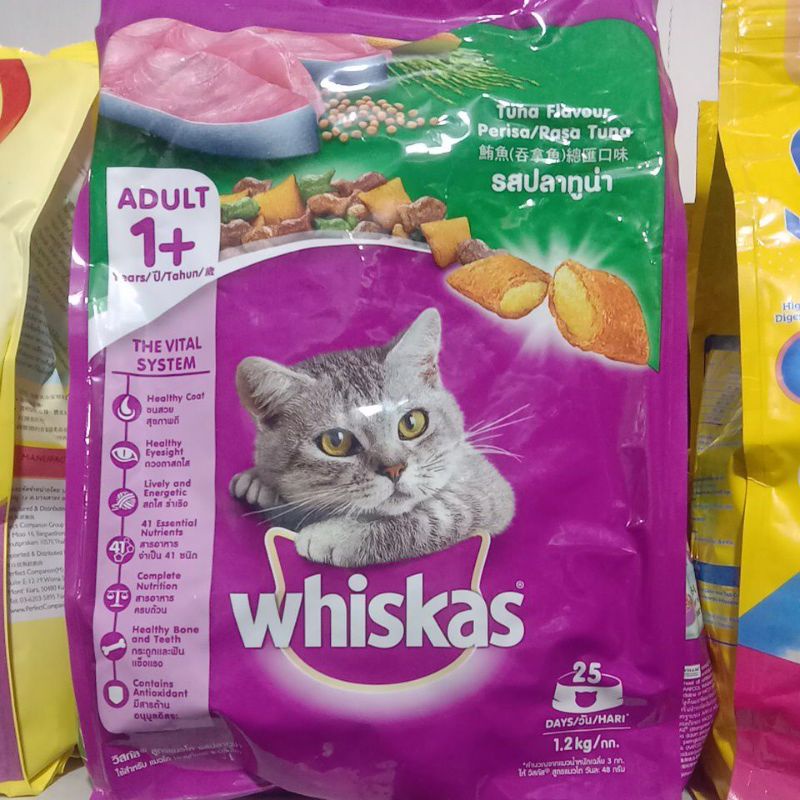 WHISKAS ADULT FRESH PACK 1.2kg/Makanan Kucing kering murah