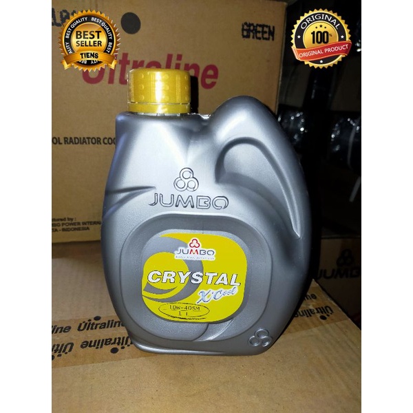 OLI MESIN MOBIL JUMBO XCOOL CRYSTAL 10W40 SN/CF 1 Liter / OLI MOBIL / CAR OIL / OLI JUMBO / JUMBO OI
