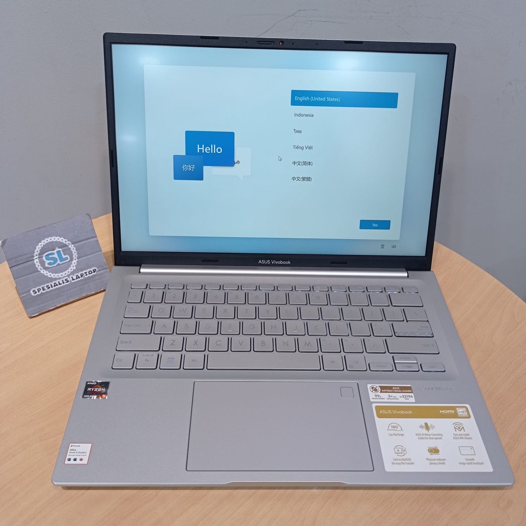 Laptop Asus Vivobook 14X M1403QA Amd Ryzen 5 5600H 16GB 512GB WUXGA Win 11