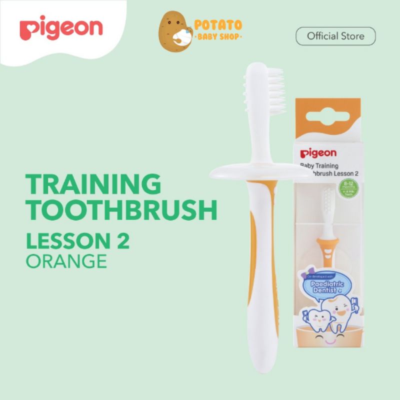 Pigeon - training toothbrush lesson 2  ( 8-12 bulan)