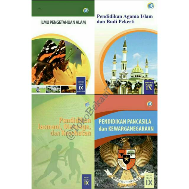 Kelas 9 IX Revisi 2018 terupdate Buku Paket Sekolah SMP kurikulum 2013 Matematika IPA IPS PPKn