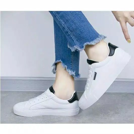 Sepatu Sneakers Wanita BEIER Sneaker Snikers Putih Pink Hitam Tosca Perempuan Cewe Cewek FSH153 Cladiva-6