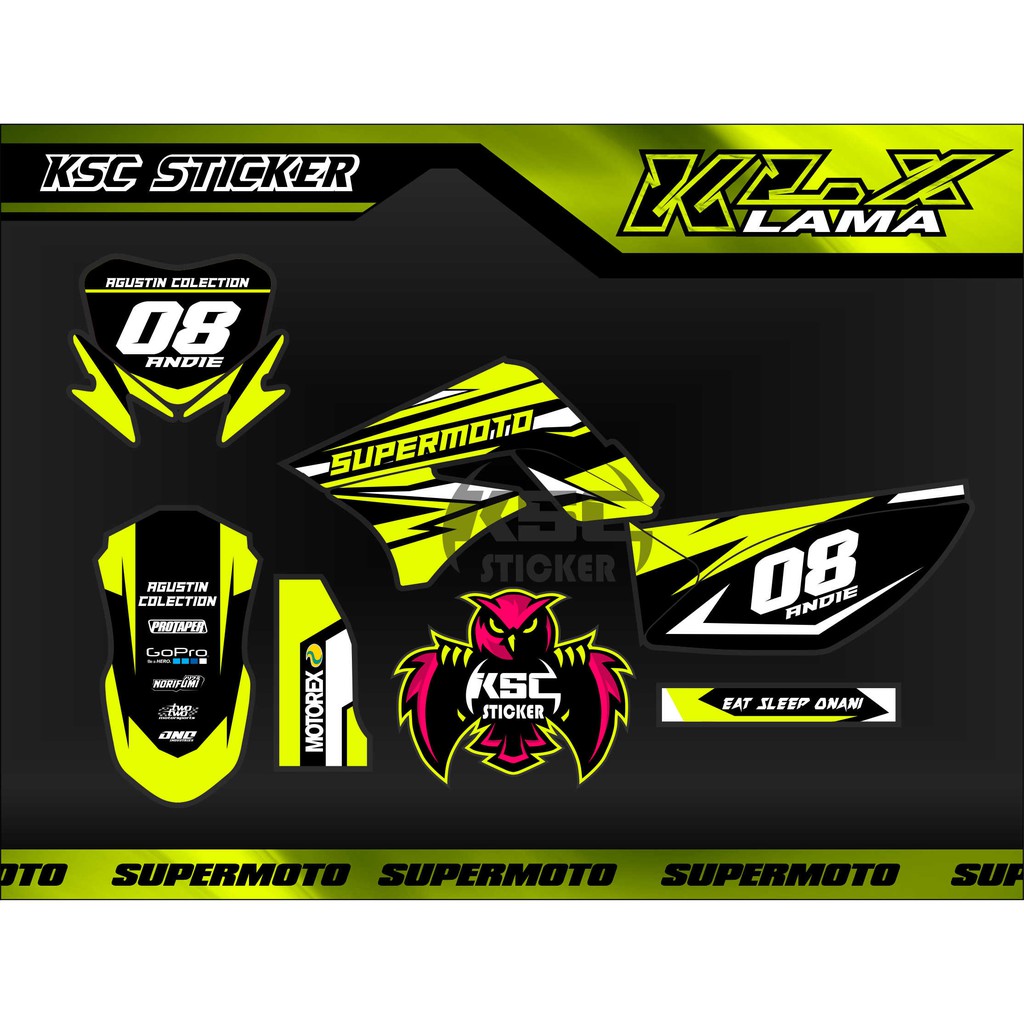 Decal KLX Lama S/L  KLX  150 Klx Dtracker  Supermoto