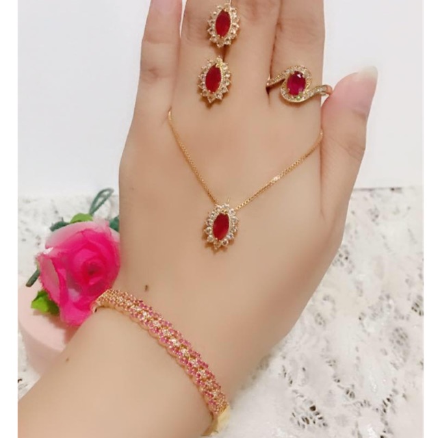 set giok merah giok asli