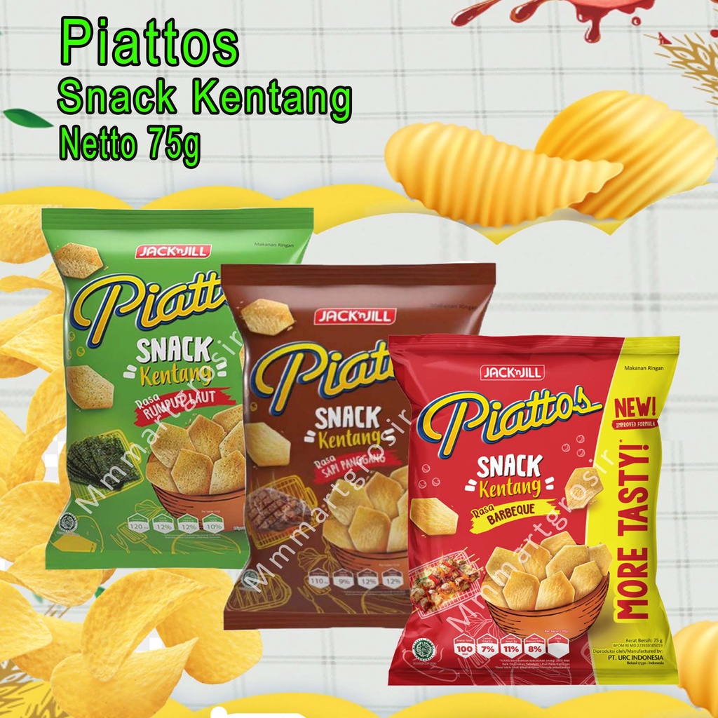 

SNACK KENTANG / PIATTOS / RUMPUT LAUT / SAPI PANGGANG / BARBEQUE / KEJU PEDAS KOREA