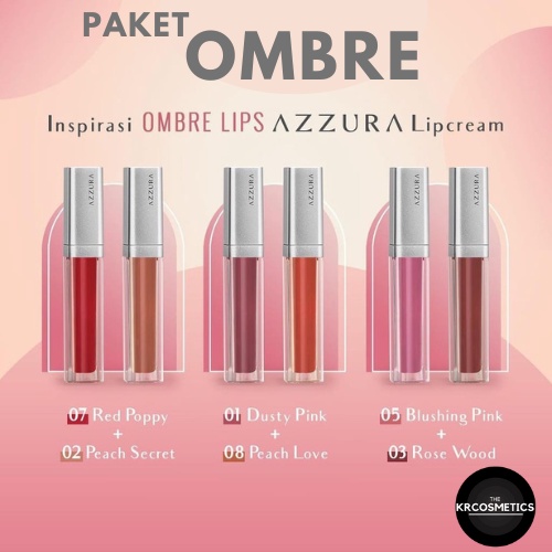 AZZURA Matte Lipcream Lipstik Matte ombre - OMBRE AZZURA LIPCREAM