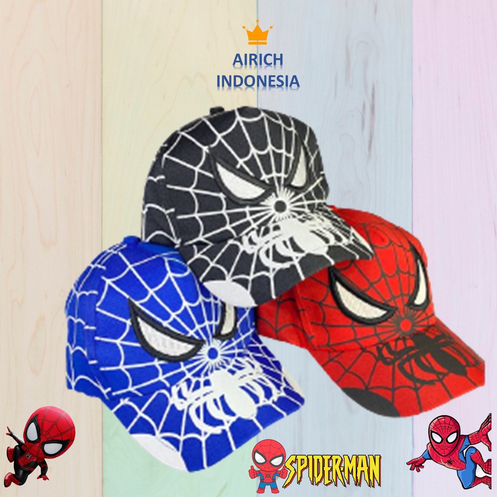 Topi SPIDERMAN Baseball Anak Laki-Laki Keren Umur 3 4 5 6 7 8 9 10 Tahun / Topi Anak Cowok Baseball
