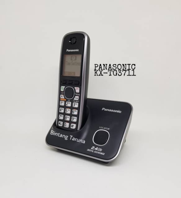 Wireless Phone Panasonic KX-TG3711 Telfon Panasonic TG3711 (Hitam)