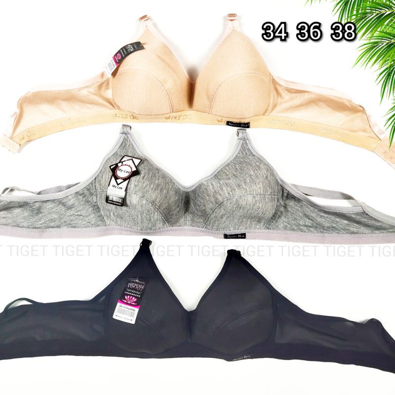 BH BRA Sport Wanita Cewek Remaja Dewasa Kurus Tanpa Kawat Busa Tipis SIZE 34 36 38 MURAH