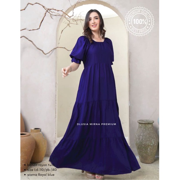 Daster Arab DLUSIA MIRNA Dress Premium Rayon Twill Ori