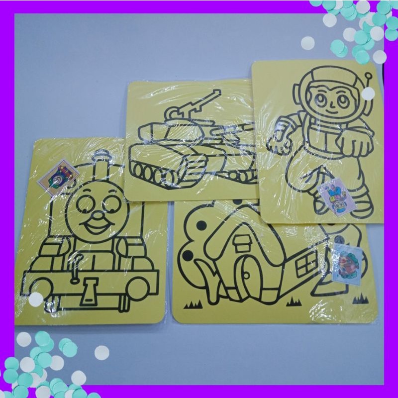 

Kertas Mewarnai Pasir 20x15 Cm