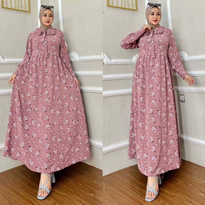 dress/gamis/Homedress motif bungga