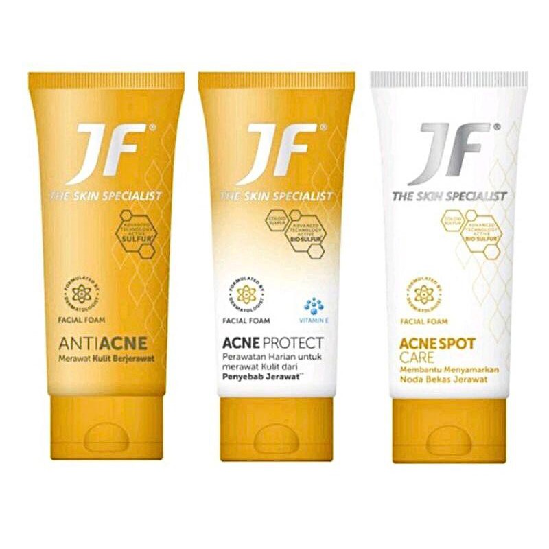 JF Sulfur Facial Foam 70 gr | Anti Acne Protect Spot Care