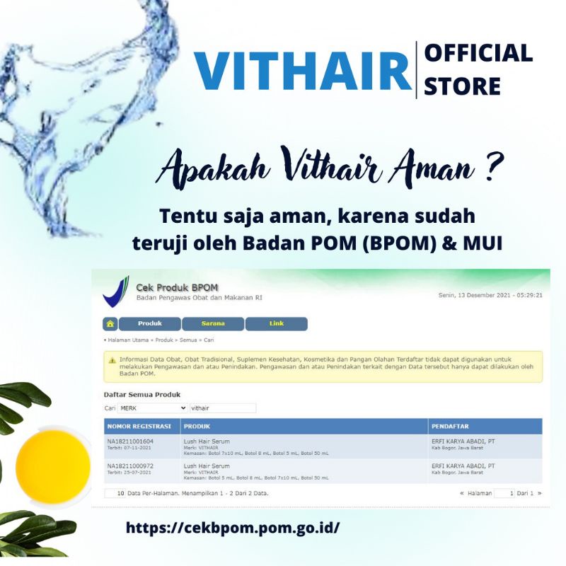 VITHAIR LUSH HAIR SERUM 50ML -  ALL IN ONE