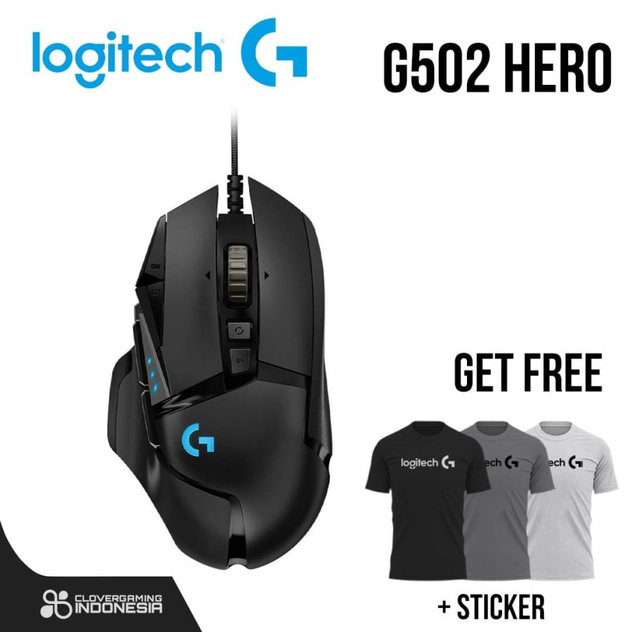 Logitech G502 Hero Gaming Mouse Original Garansi Resmi G-502 G 502