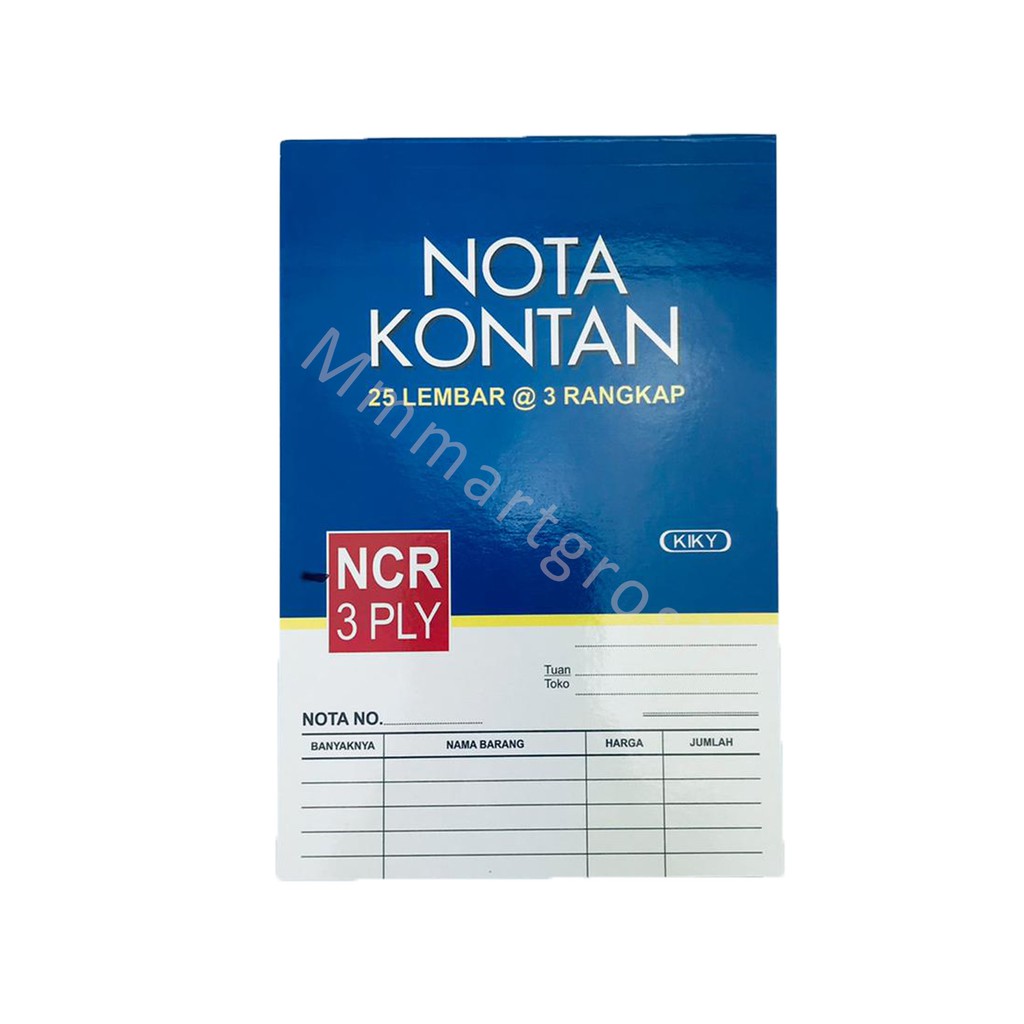 Kiky / Nota Kontan / Nota Kecil / 25lembar 3ply