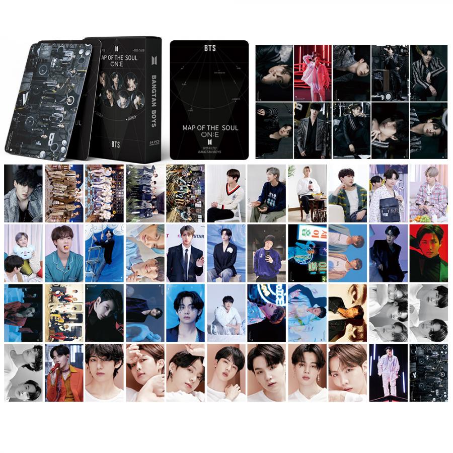 54pcs Kartu Lomo Foto KPOP BTS BLACKPINK Untuk Koleksi