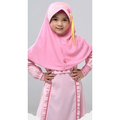 BANI KRUKID KIKI/KERUDUNG ANAK MOTIF RABBANI/KERUDUNG KIDS RABBANI/KRUDUNG ANAK