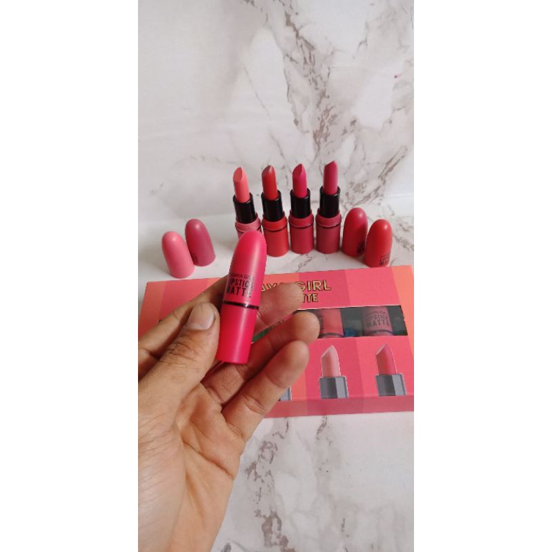 LIPSTIK MATTE  HASAYA GIRL NO.H6065 LIPSTICK ISI 5PC