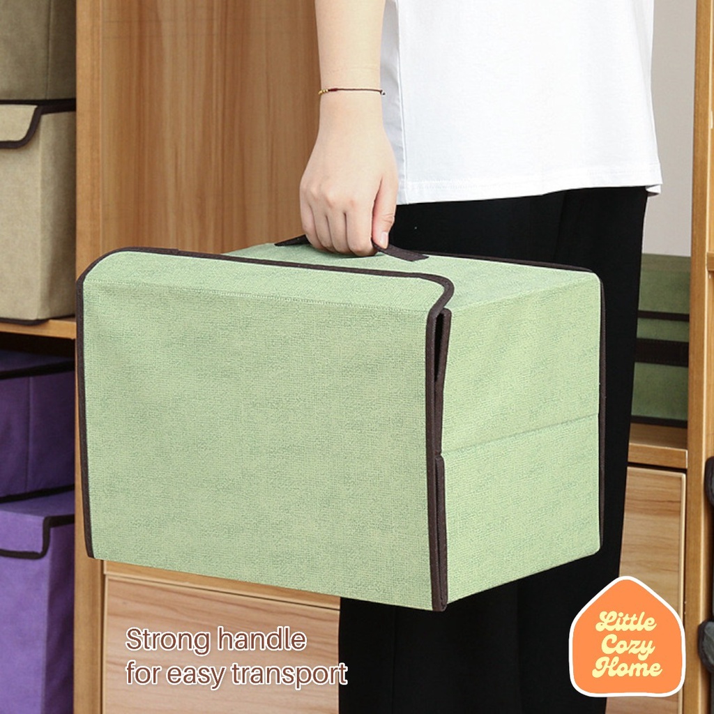 Storage Bag With Lid / Warna Lengkap 2 Ukuran / Multifunction Box Kotak Penyimpanan Serbaguna / Tempat Simpan