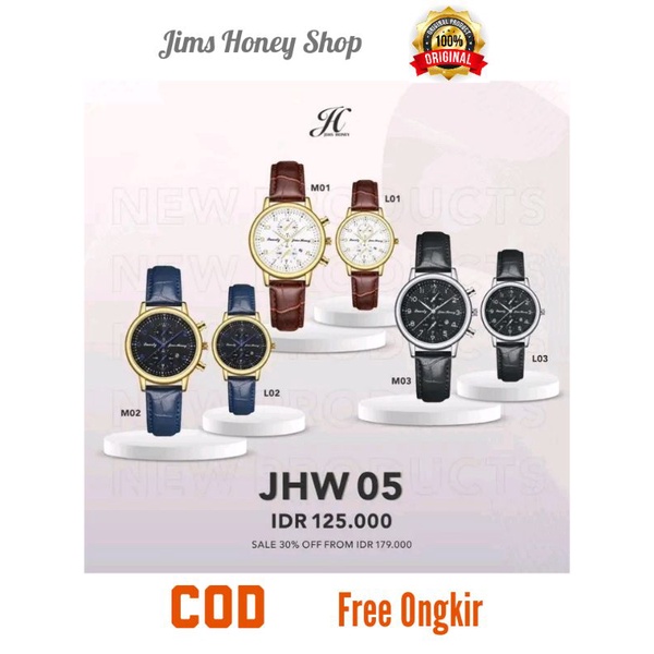 JHW 05 Jam tangan couple Jims honey original-pria dan wanita/laki-laki dan perempuan/cewek-cowok